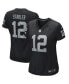 Women's Ken Stabler Black Las Vegas Raiders Game Retired Player Jersey