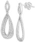 Фото #1 товара EFFY® Diamond Teardrop Drop Earrings (1-1/3 ct. t.w.) in 14k White Gold