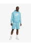 Фото #2 товара Sportswear Pullover Erkek Mavi Polarlı Kapüşonlu Sweatshirt Bv2973-499