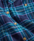 Фото #3 товара Women's Cotton Flannel Plaid Tunic Shirt, Created for Macy's