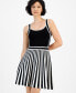 Фото #4 товара Women's Mirage Striped-Skirt Fit & Flare Dress