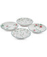 Фото #2 товара Holiday Appetizer Plates, Set of 4