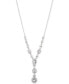 ფოტო #1 პროდუქტის Multi-Crystal and Pavé Y-Neck Necklace