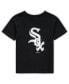 Toddler Boys and Girls Black Chicago White Sox Primary Team Logo T-shirt