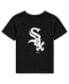 Toddler Boys and Girls Black Chicago White Sox Primary Team Logo T-shirt