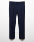 Фото #9 товара Men's Stretch Fabric Super Slim-Fit Suit Pants