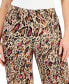 Petite Glam Animal-Print Wide-Leg Pants, Created for Macy's