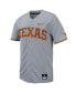 ფოტო #3 პროდუქტის Men's Gray Texas Longhorns Replica Full-Button Baseball Jersey