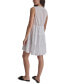 Фото #2 товара Women's Cotton Poplin Sleeveless Tiered Dress