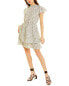 Фото #1 товара Daisy Lane Smocked Ruffle Mini Dress Women's White L