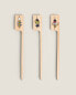 Фото #1 товара Pack of wooden gilda skewers (pack of 24)