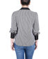 ფოტო #2 პროდუქტის Women's Long Sleeve Colorblocked Blouse