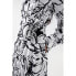 SALSA JEANS Floral Print Midi Long Sleeve Midi Dress