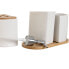 Фото #3 товара Набор для ванной Home ESPRIT Белый Натуральный Бамбук Dolomite 19,5 x 10 x 19 cm