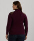 ფოტო #2 პროდუქტის Plus Size Shoulder-Patch Turtleneck Sweater