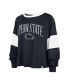 Women's Navy Distressed Penn State Nittany Lions Upside Rhea Raglan Long Sleeve T-shirt