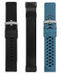 ფოტო #6 პროდუქტის Unisex Multi Silicone and Stainless Steel Band Set Compatible with Fitbit Charge 5 and 6