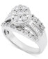 ფოტო #1 პროდუქტის Diamond Dome Cluster Promise Ring (1/2 ct. t.w.) in Sterling Silver