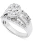 Фото #1 товара Diamond Dome Cluster Promise Ring (1/2 ct. t.w.) in Sterling Silver