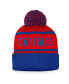 Шапка с помпоном мужская Fanatics Washington Capitals Heritage Cuffed в красно-синем стиле vintage Red, Royal - фото #2