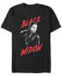 Фото #1 товара Marvel Men's Avengers Infinity War Dark Painted Black Widow Short Sleeve T-Shirt