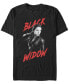 ფოტო #1 პროდუქტის Marvel Men's Avengers Infinity War Dark Painted Black Widow Short Sleeve T-Shirt