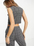 Фото #2 товара Only tailored waistcoat co-ord in grey check