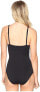 Tommy Bahama Pearl V-Neck 168300 One-Piece Black Women's Swimwear Size 4