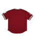 Фото #3 товара Men's Red Distressed Hilldale Club Mesh Replica V-Neck Jersey
