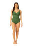 Фото #1 товара Anne Cole Women's Underwire Tri Tankini Top, Moss Green 32DD/34D 306492