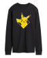 Фото #1 товара Men's Pokemon Diamond Shape Pikachu Long Sleeve T-shirt