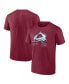 Фото #1 товара Men's Nathan MacKinnon Burgundy Colorado Avalanche Name and Number T-shirt
