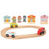 Фото #1 товара WOOMAX Playset Wooden Circuit With Buildings And People Cars