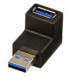 Фото #4 товара Lindy USB 3.0 Adapter Type A 90° down - USB A - USB A - Black