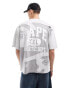 Aape By A Bathing Ape over sized t-shirt with cut and sew detail in grey