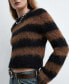 ფოტო #5 პროდუქტის Women's Faux Fur Knit Sweater