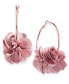 Fabric Flower Hoop Earrings, Created for Macy's