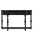 52" Modern Curved Console Table with 4 drawers