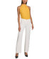 ფოტო #4 პროდუქტის Women's Button-Hem Wide-Leg Pants