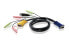 Фото #1 товара ATEN USB KVM Cable 5m - 5 m - VGA - Black - HDB-15 - USB A - 2 x 3.5mm - SPHD-15 - 2 x 3.5mm - Male