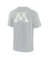 Фото #3 товара Men's and Women's Gray Minnesota Golden Gophers Super Soft Short Sleeve T-shirt