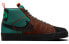 Фото #3 товара Кроссовки культовые Nike Blazer Mid SB Zoom PRM - черно-коричнево-зеленые (DC8903-300)
