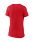 Women's Red Utah Utes Evergreen Campus V-Neck T-shirt
