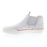 Globe Dover GBDOVER Mens Gray Leather Slip On Skate Inspired Sneakers Shoes