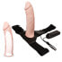 Bemax Detachable Strap-On with Hollow Dildo, Vibration and Remote Control