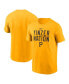 Фото #1 товара Men's Gold Pittsburgh Pirates Yinzer Nation Local Team T-shirt