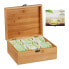 Фото #11 товара Хранение продуктов Relaxdays чайный бокс из бамбука с 6 отделениями