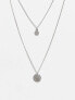 Фото #1 товара ASOS DESIGN chakra multirow necklace in silver tone