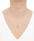 Diamond Double Heart Pendant Necklace (1 ct. t.w.) in 14k White Gold, 16" + 2" extender