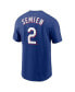 Фото #4 товара Men's Marcus Semien Royal Texas Rangers Name and Number T-shirt